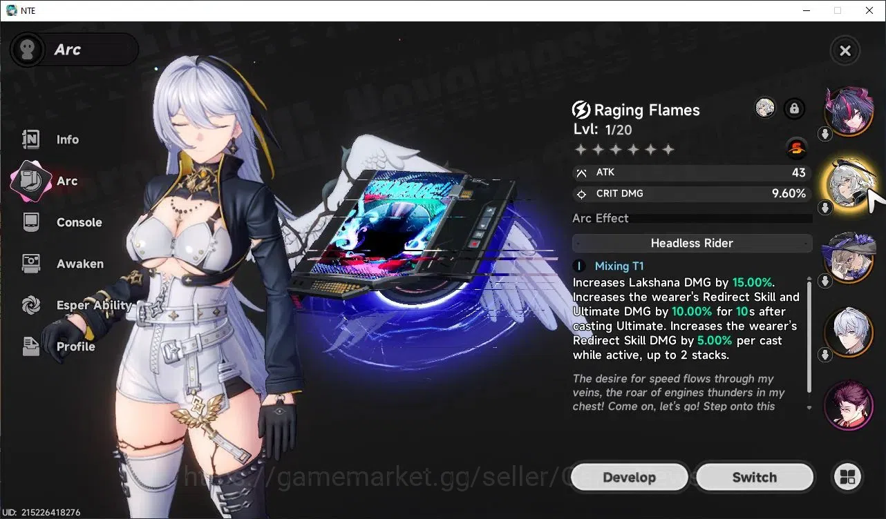Neverness to Everness Accounts GLOBAL NA|HL 3|3 S-Class 1 Limited Shinku Awk 1,Jiuyuan,(Hathor+Sign)|+1 S-Class Selectr 4