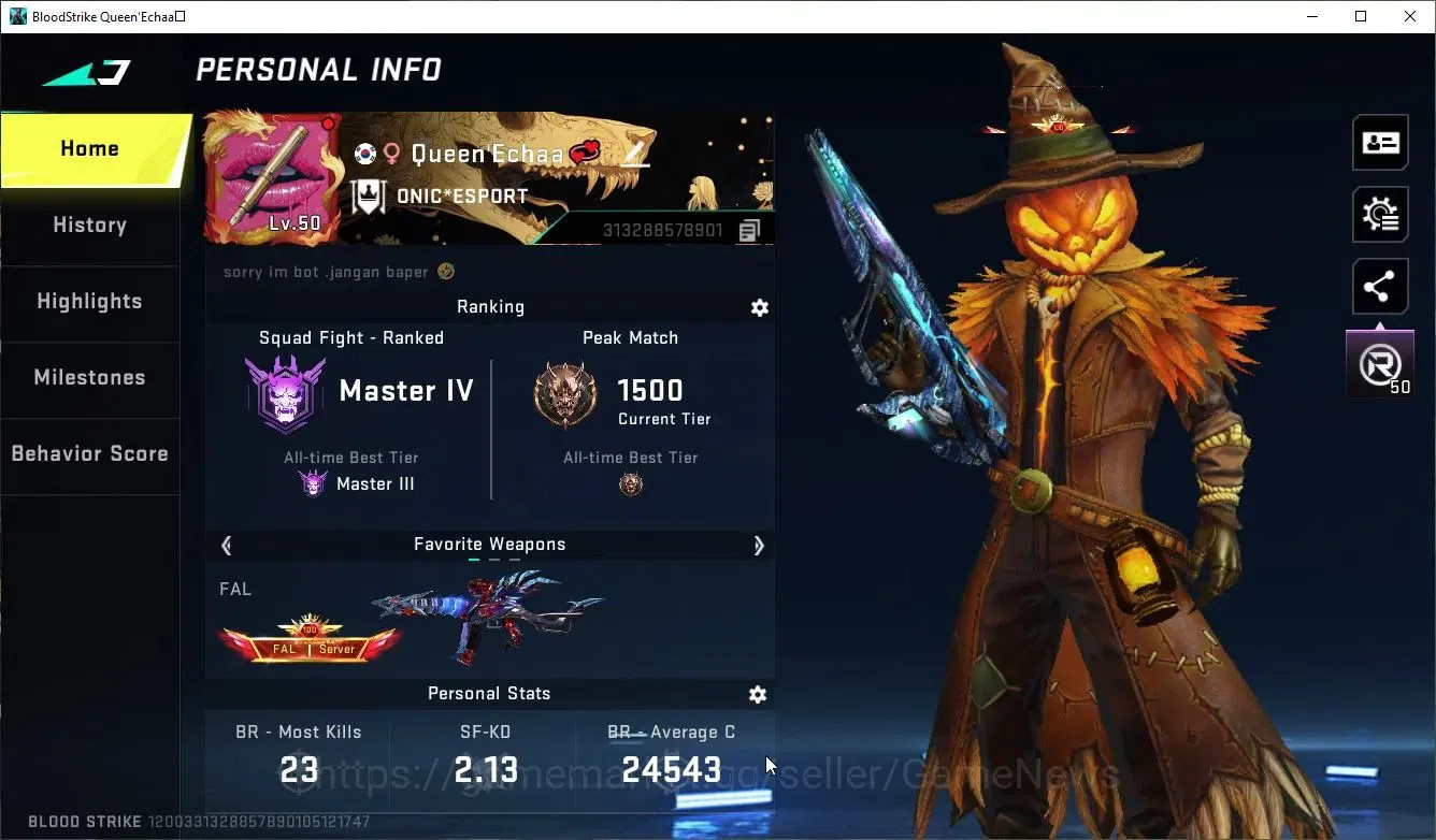 Blood Strike Accounts ASIA|ETERNAL Zero+Collab 7DS Karl98,QBZ95,EVA-SCAR image 2