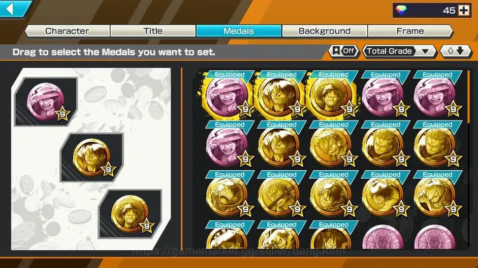 One Piece Bounty Rush Accounts Global |EX 4|PR 17|Zoro & Sanji Lv.63/63,Gol D.Rog image 3