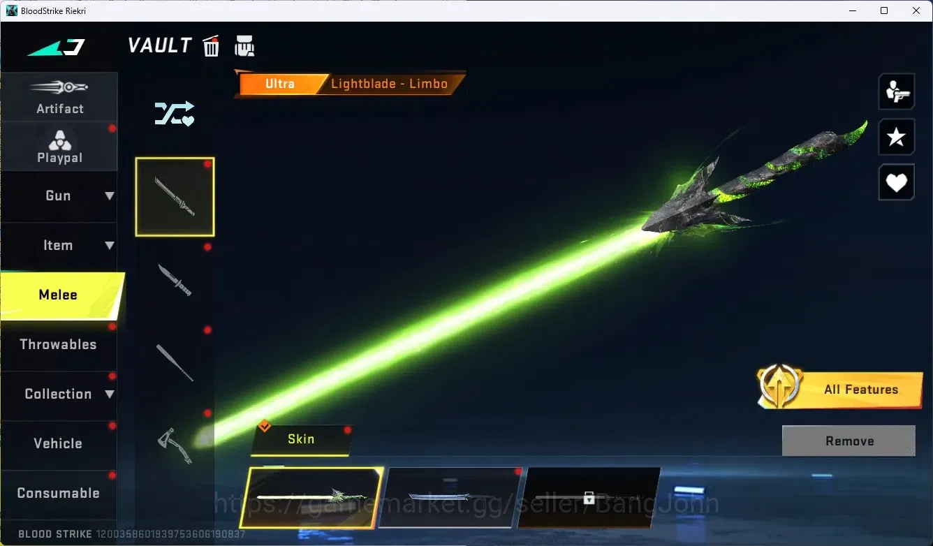 Blood Strike Accounts ASIA|1 Ultra Melee Lightblade-Limbo|2 Eternla Gun+ image 17