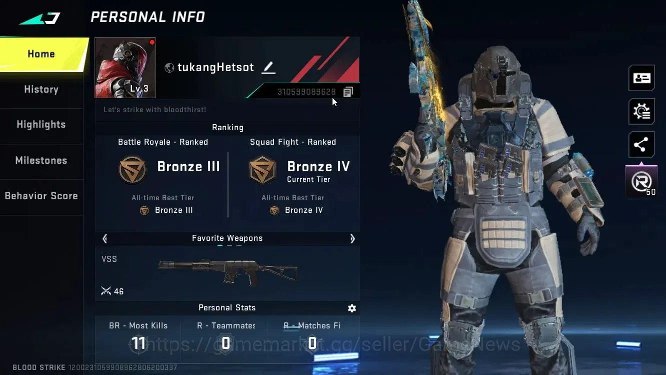 Blood Strike Accounts ASIA|ULTRA[SKS-Elysium] | Legendary [KAG-6,INP-9,M image 2