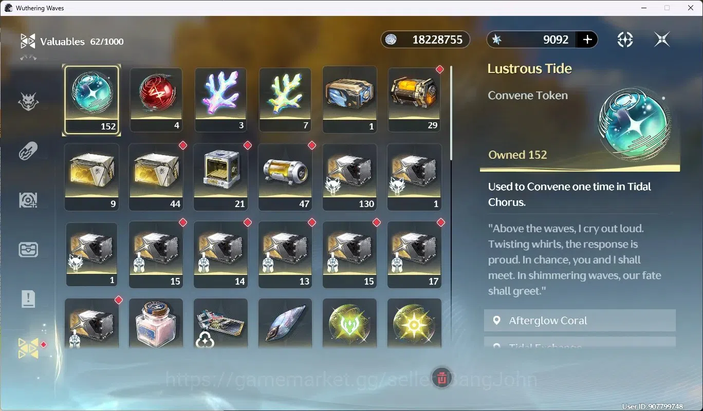 Wuthering Waves Accounts SEA|UL 48|Rank 5|1 Char Limited [Lucy R5 + Sign] + image 17