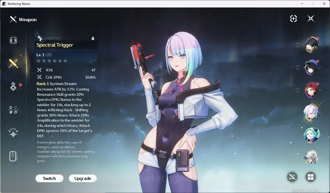Wuthering Waves Accounts SEA|UL 48|Rank 5|1 Char Limited [Lucy R5 + Sign] + image 4