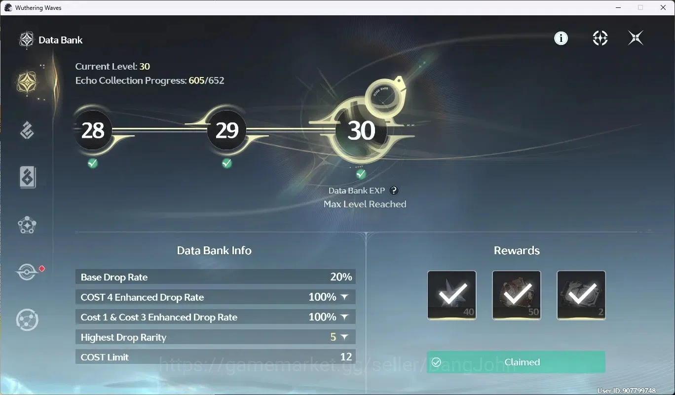 Wuthering Waves Accounts SEA|UL 48|Rank 5|1 Char Limited [Lucy R5 + Sign] + image 9
