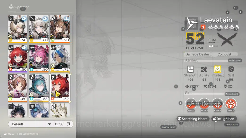 Arknights: Endfield Accounts Asia Lv54|5 SSR [(Ardelia,Yvonne])+Sign,Last Rite, image 5