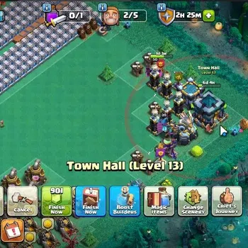 Clash of Clans High-End LV 128|TH 13-BH 9|HH 7|BK 56,AQ 50,GW 28,MP 38,RC  image 1