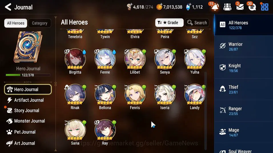 Epic Seven Accounts GLOBAL Unverif|New Era|8 ML(LOTScales,Ruele oL,Bel image 13