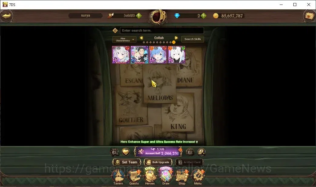 The Seven Deadly Sins: Grand Cross Accounts Global|2M CC|23 LS|1 LR+8 UR+Collab ReZero|Elizabe image 4