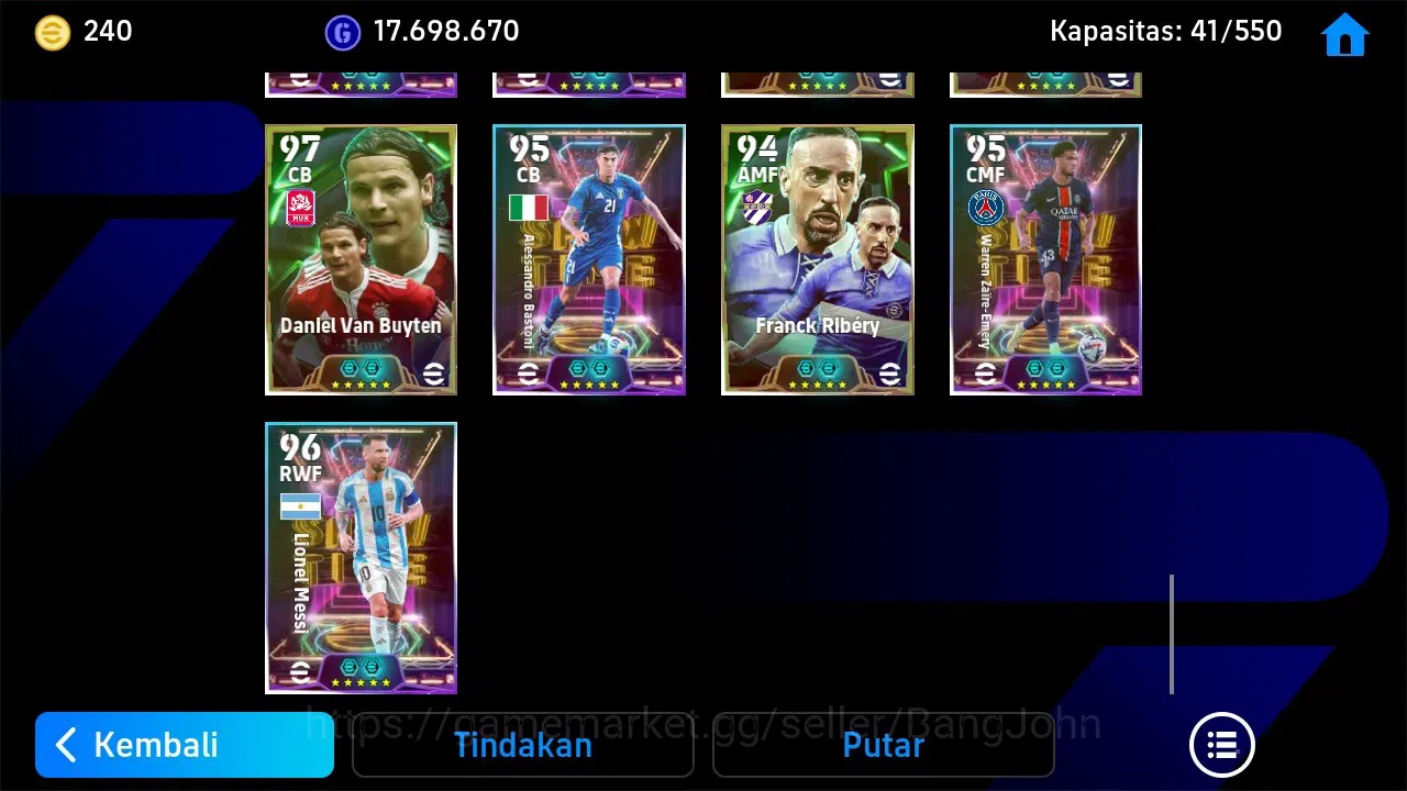 eFootball Accounts Legends & Iconic Players ANDROID|PW 3205|Roy Makaay,Pavel Nedved,Pepe,Justin Hubner,Marco Van Basten,Lee 1