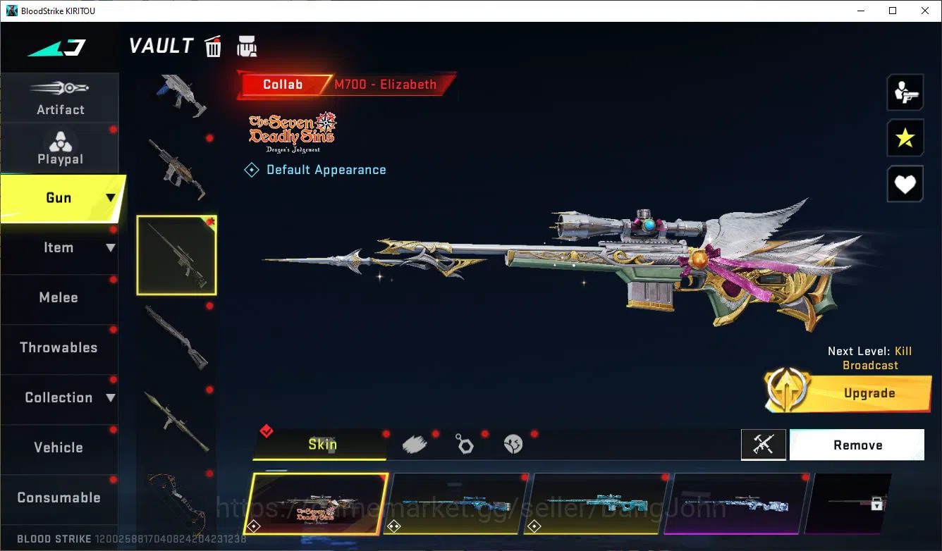 Blood Strike Accounts ASIA|EVOLVED=FAL-DRACO|COLLAB=M700,AK47,QBZ95|LIMI image 12