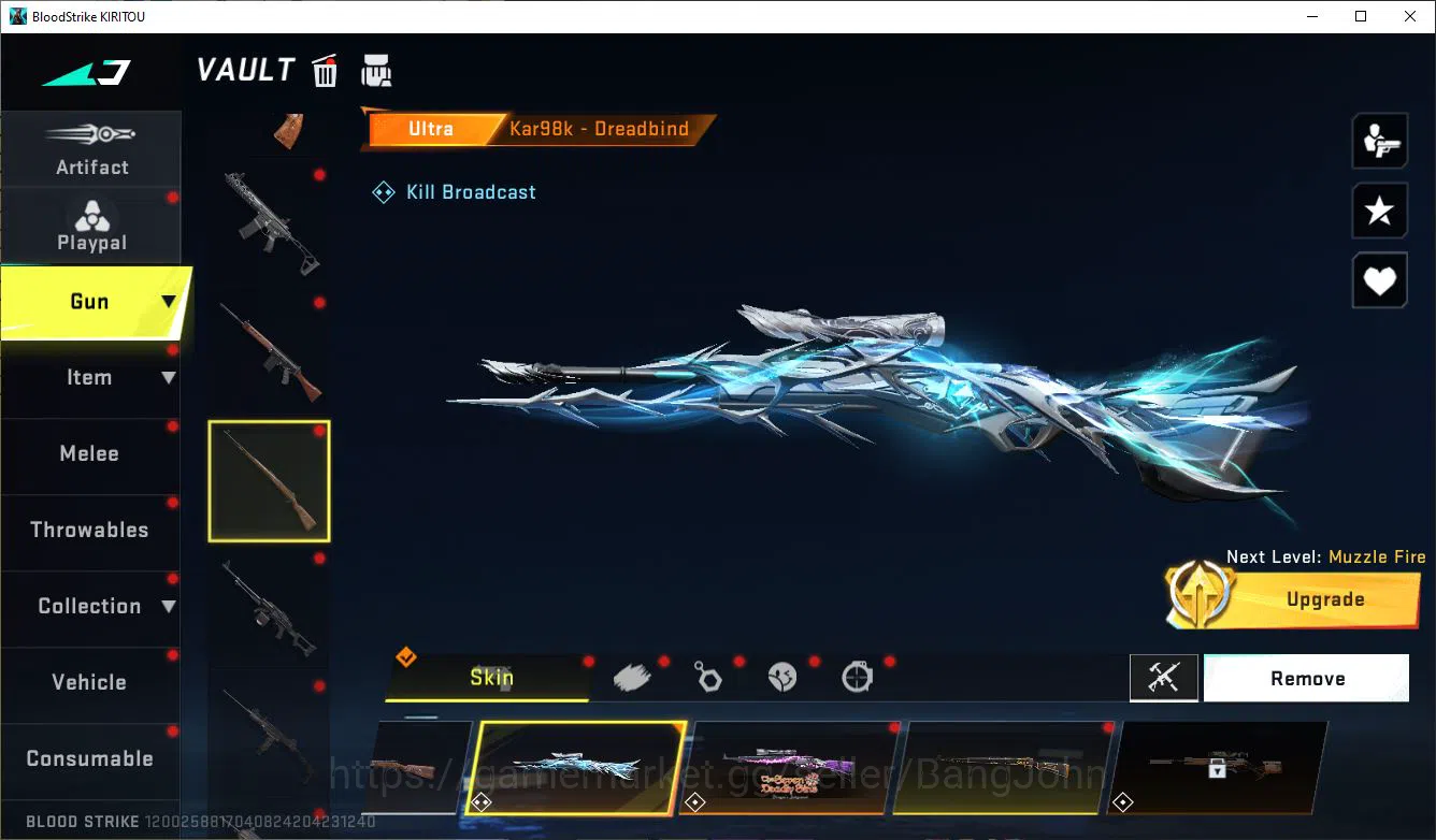 Blood Strike Accounts ASIA|EVOLVED=FAL-DRACO|COLLAB=M700,AK47,QBZ95|LIMI image 8