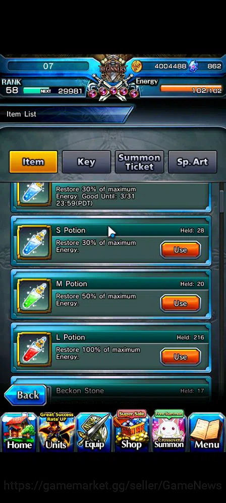 Grand Summoners Accounts Global|Rank 58|8 Ascend|EmiyaTW,Summer MiyuTW,Jay, image 2