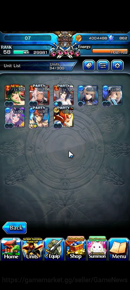 Grand Summoners Accounts Global|Rank 58|8 Ascend|EmiyaTW,Summer MiyuTW,Jay, image 4