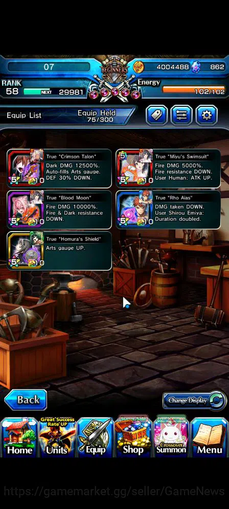 Grand Summoners Accounts Global|Rank 58|8 Ascend|EmiyaTW,Summer MiyuTW,Jay, image 5