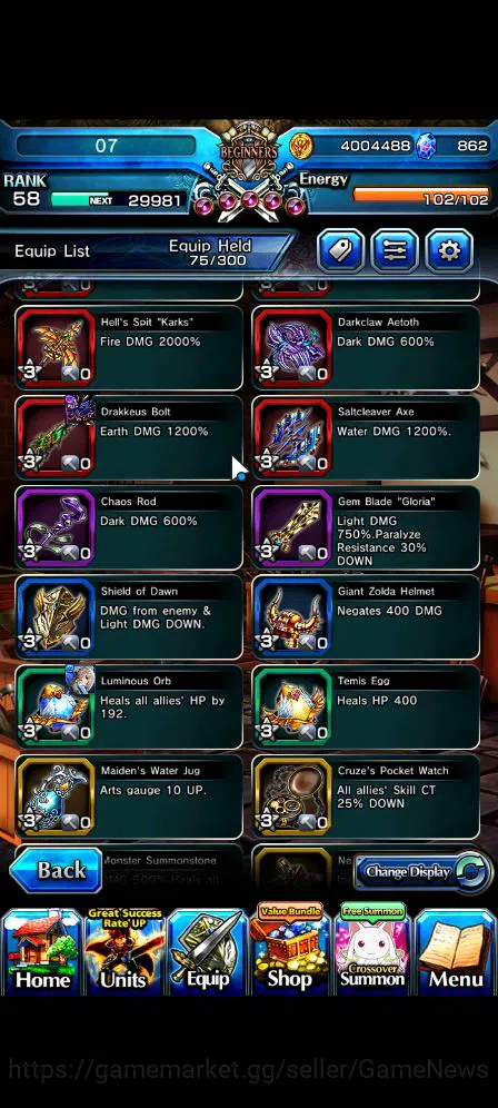 Grand Summoners Accounts Global|Rank 58|8 Ascend|EmiyaTW,Summer MiyuTW,Jay, image 7