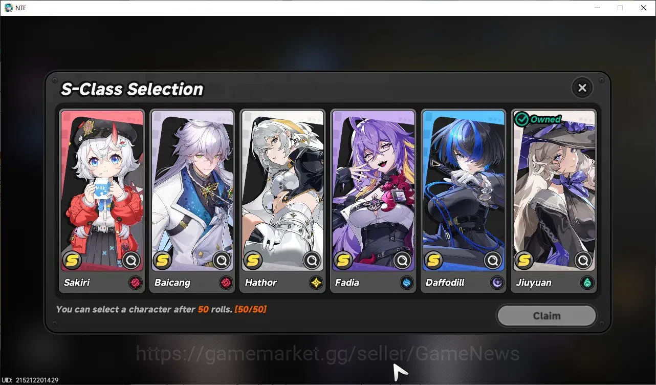 Neverness to Everness Accounts Global SEA|HL 3|2 SSR 1 Limited [Shinku],Jiuyuan|2 SSR Selector Box|Overcast&Tomato 10
