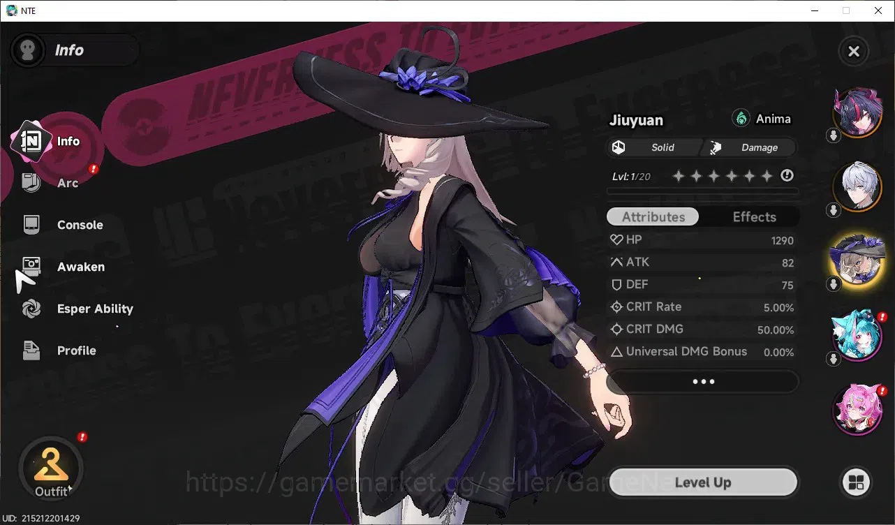 Neverness to Everness Accounts Global SEA|HL 3|2 SSR 1 Limited [Shinku],Jiuyuan|2 SSR Selector Box|Overcast&Tomato 3