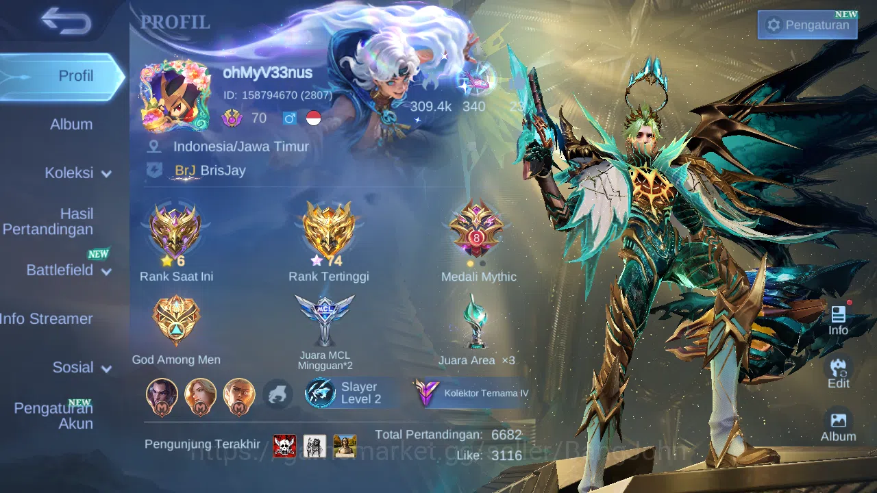 Hero 132 Skin 237 | Prime Granger | KOF Karina | Sanrio Floryn | CC Natalia | Lunar Sun | Zodiac Martis Check ss ML1255B Mobile Legends: Bang Bang Others Hero 132 Skin 237 | Prime Granger | KOF Karina | S image 1