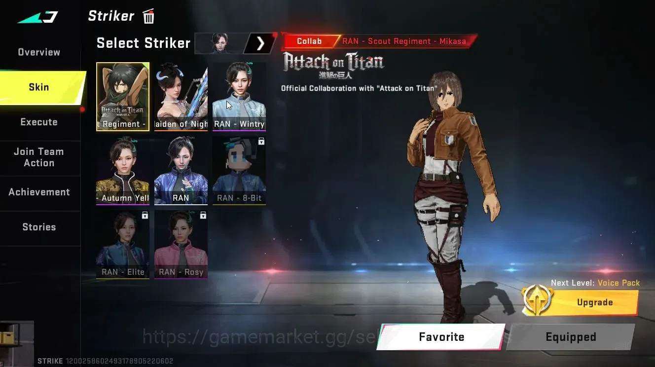 Blood Strike Accounts ASIA|Collab AOT [RAN-Mikasa]|EVA [KATYA-EVA02]|BLE image 18