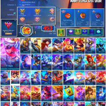 Mobile Legends: Bang Bang Collector #3855 453 Skins | Legend Freya | Collector Natalia image 1