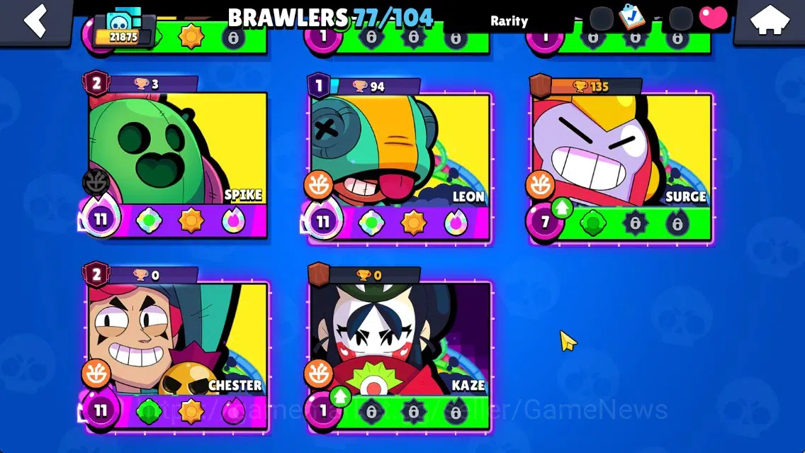 Brawl Stars Accounts 21875 Trophy|77 Brawler 19 Max|UL Kaze|167 Skin, HyperC(Godzilla Buzz,Black Buzz),5 Legend,6 Mythic,63 10
