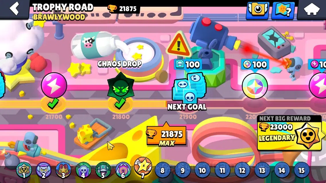 Brawl Stars Accounts 21875 Trophy|77 Brawler 19 Max|UL Kaze|167 Skin, HyperC(Godzilla Buzz,Black Buzz),5 Legend,6 Mythic,63 5