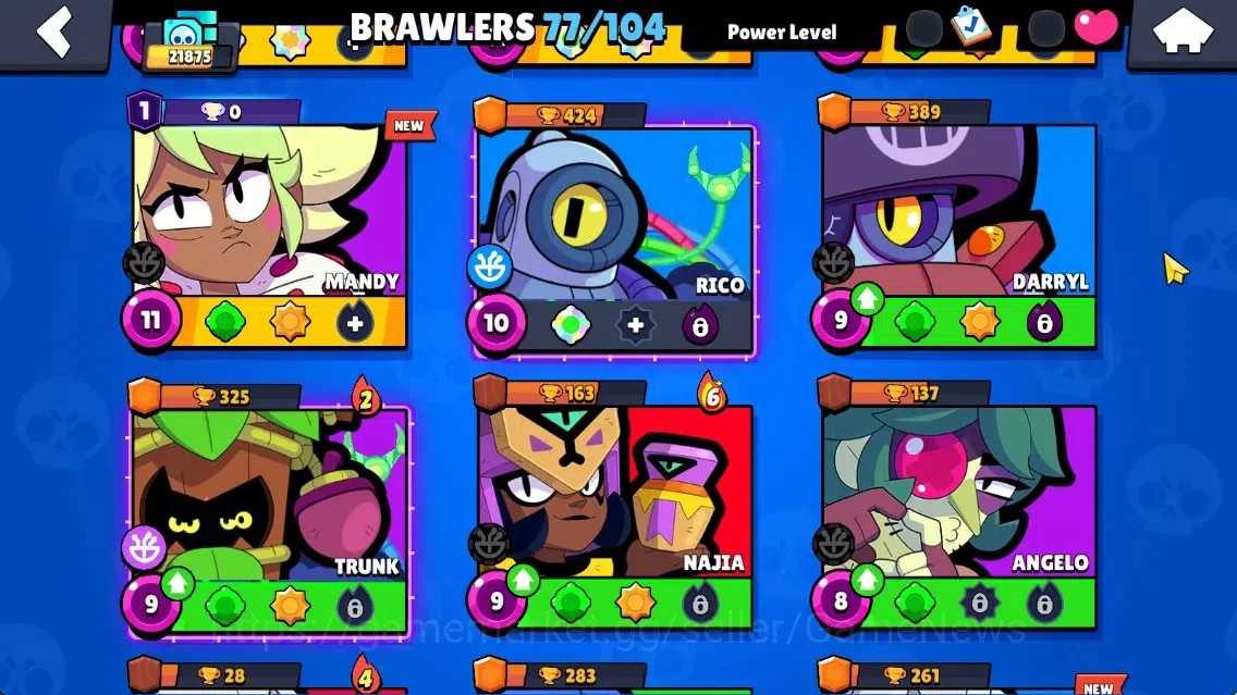 Brawl Stars Accounts 21875 Trophy|77 Brawler 19 Max|UL Kaze|167 Skin, HyperC(Godzilla Buzz,Black Buzz),5 Legend,6 Mythic,63 9