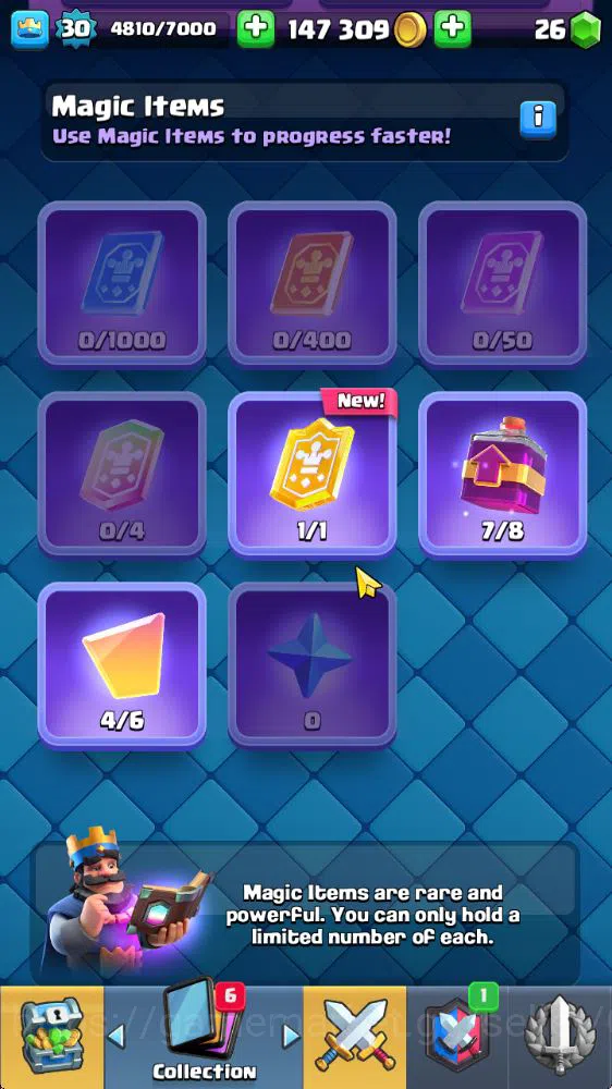 Clash Royale Accounts Midgame Lvl 30|Trophy 7361|KTL 11|Limited Skin|Card 117| 1 Hero 5 EVO 4 Champ 21 Legendary 33 Epic,30 6