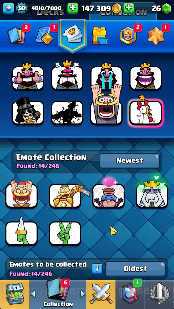 Clash Royale Accounts Midgame Lvl 30|Trophy 7361|KTL 11|Limited Skin|Card 117| 1 Hero 5 EVO 4 Champ 21 Legendary 33 Epic,30 7