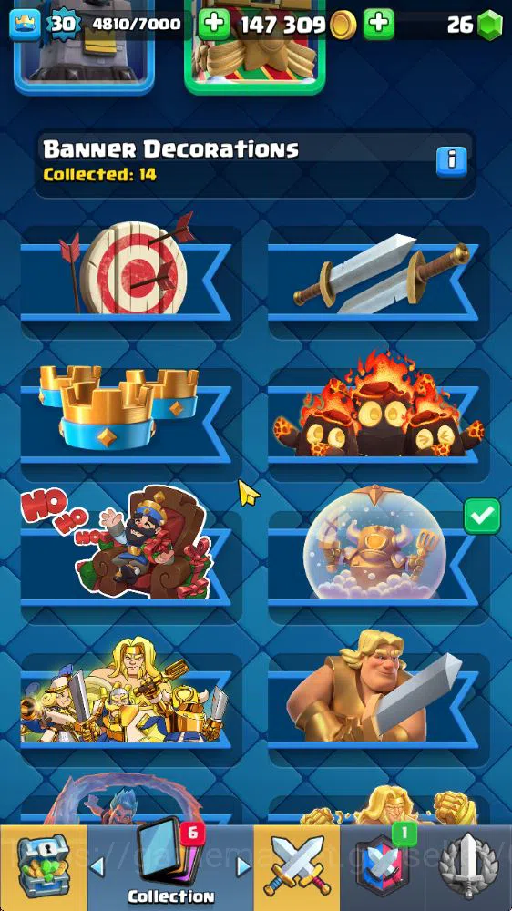 Clash Royale Accounts Midgame Lvl 30|Trophy 7361|KTL 11|Limited Skin|Card 117| 1 Hero 5 EVO 4 Champ 21 Legendary 33 Epic,30 8
