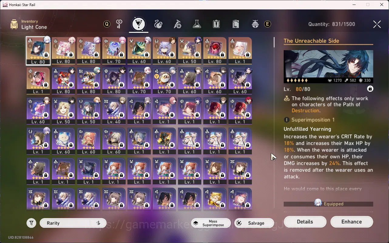 Honkai Star Rail Accounts ASIA TL70|15 Limit|Hyacine E1S1|Castorice S1|Blade image 5