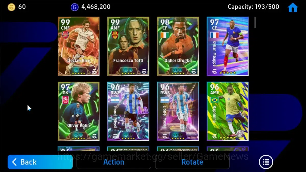 eFootball Accounts Android|Big Time Declan Rice,Epic Oliver Kahn,Fran image 5