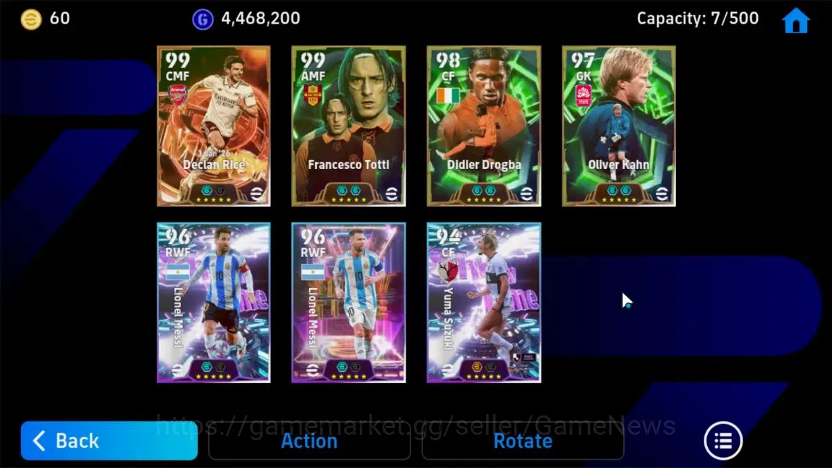 eFootball Accounts Android|Big Time Declan Rice,Epic Oliver Kahn,Fran image 7