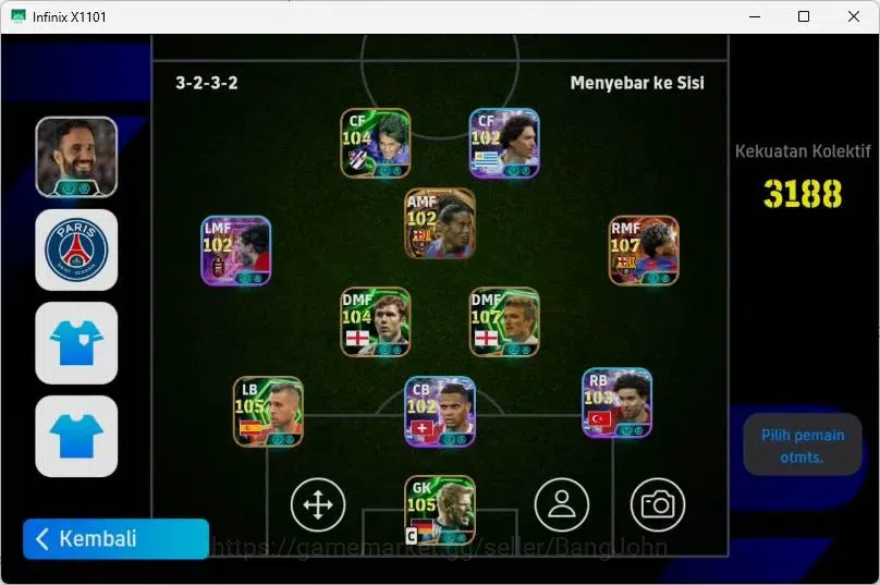 eFootball Accounts Mobile|PW 3188|Lamine Yamal BigT,Ronaldinho Gaucho image 1
