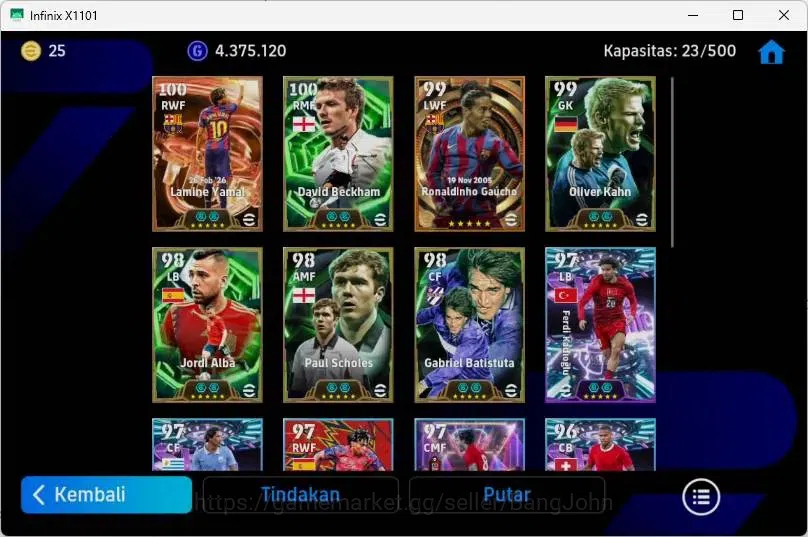eFootball Accounts Mobile|PW 3188|Lamine Yamal BigT,Ronaldinho Gaucho image 3