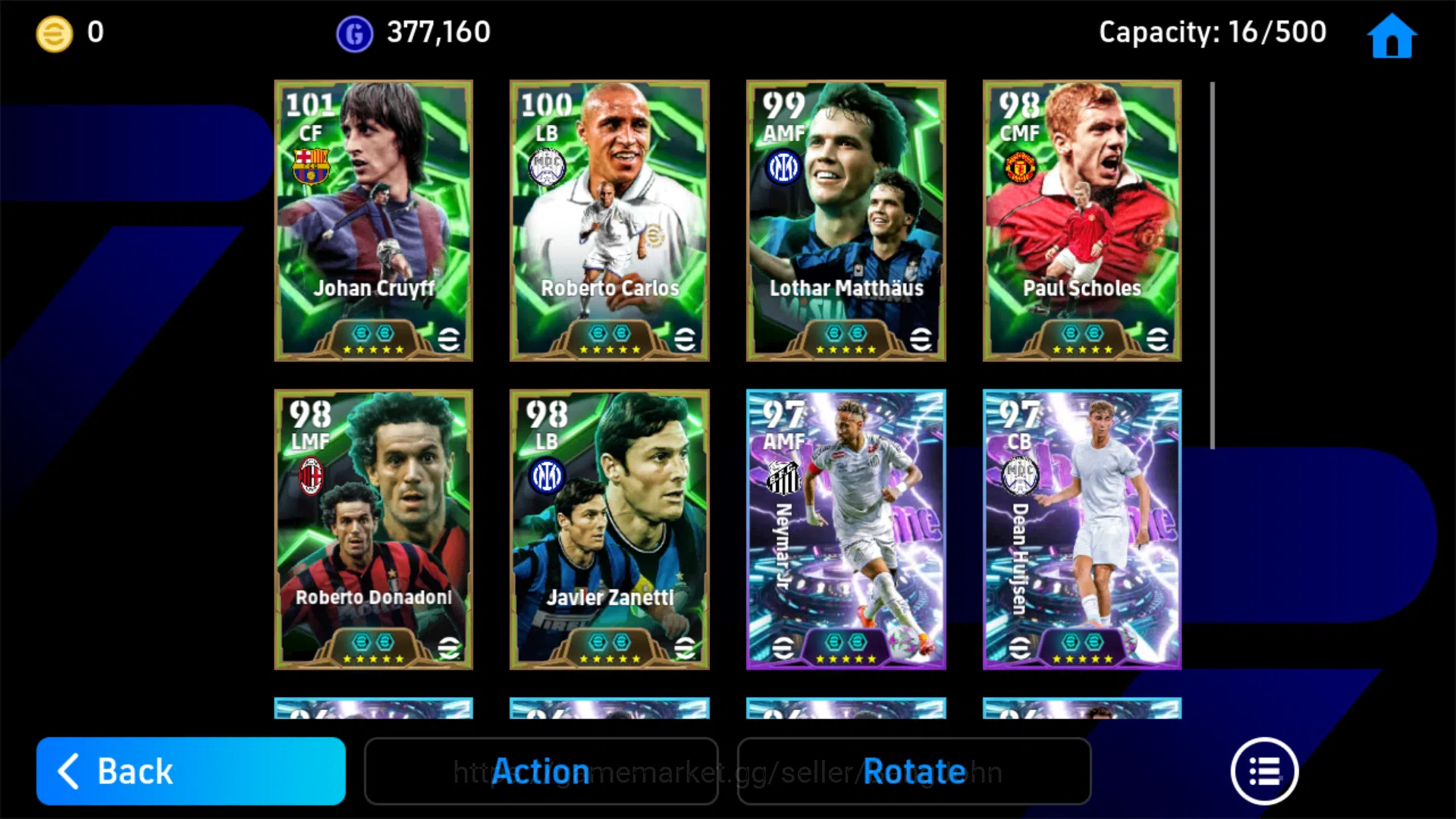 eFootball Accounts Power 3198 | Johan Cruyff Epic DB | Paul Scholes E image 3