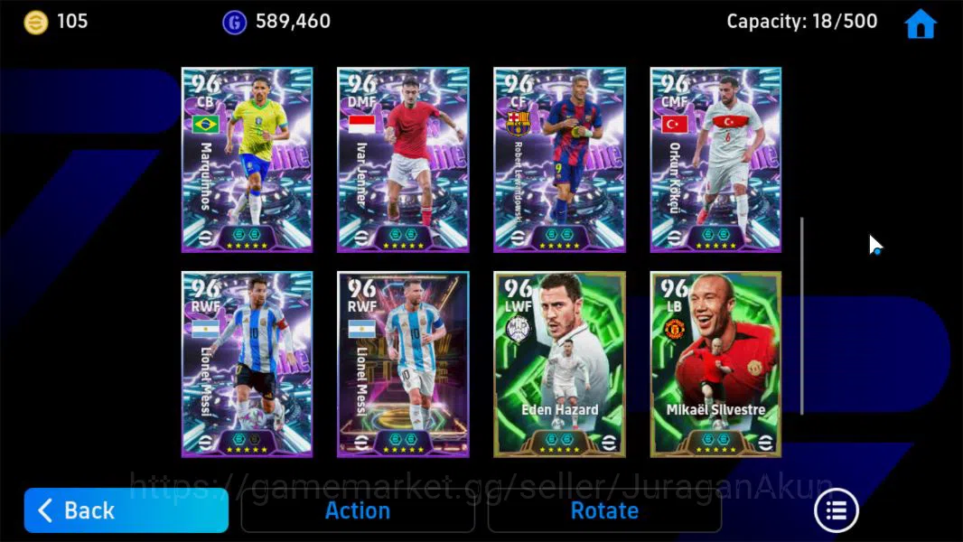 eFootball Accounts Mid-Tier Mobile|Federico Valverde Visionary Pass,M Thuram Bullet Header,G Bale Acc Burst,Van Basten 4