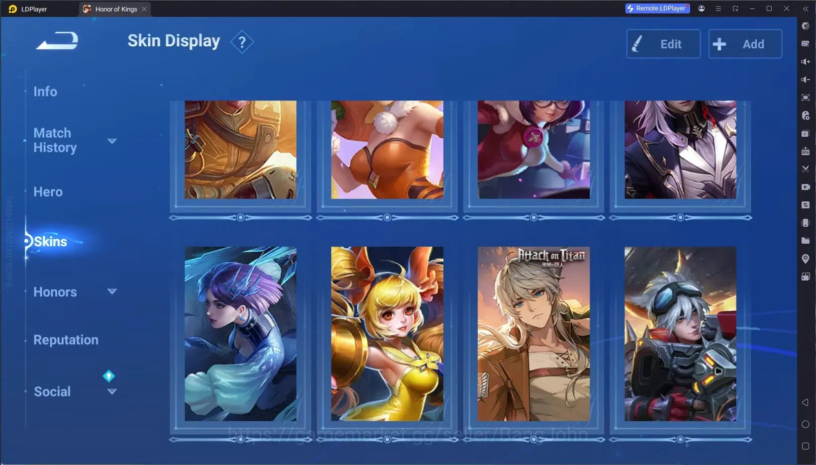 Honor of Kings Accounts Global | 52H 22S | AoT Heino, KIC Luna, LEGEND Ang image 5