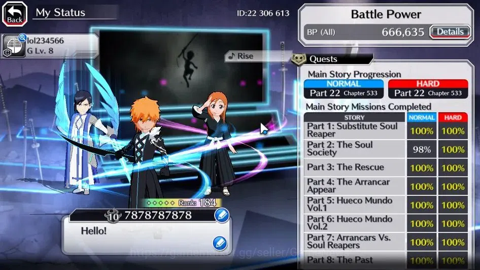 Bleach: Brave Souls Accounts [GLOBAL]54K Orbs|TYBW26[Yukio,Riruka],Yoruichi TYB image 4