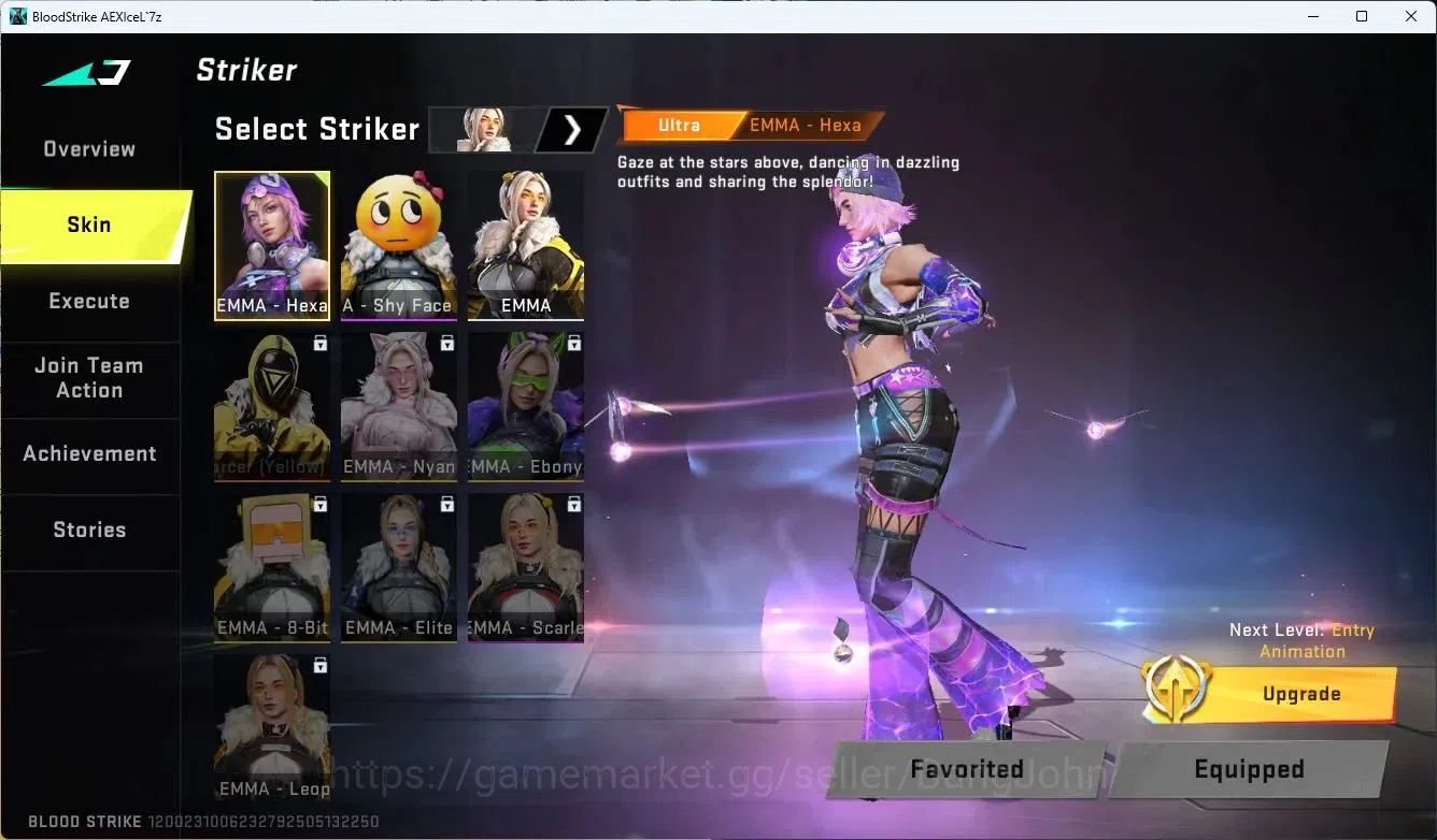 Blood Strike Accounts ASIA|ULTRA,QBZ95,AUG,M4A1,EMMA|MORE DETAIL CEK SS  image 3