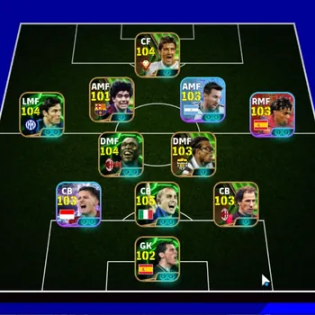 eFootball Accounts Mid-Tier Andorid|Power 3186|21 Epic Fabio Cannavaro,Javier Zanetti,Clarence Seedorf,David Villa|13 Show