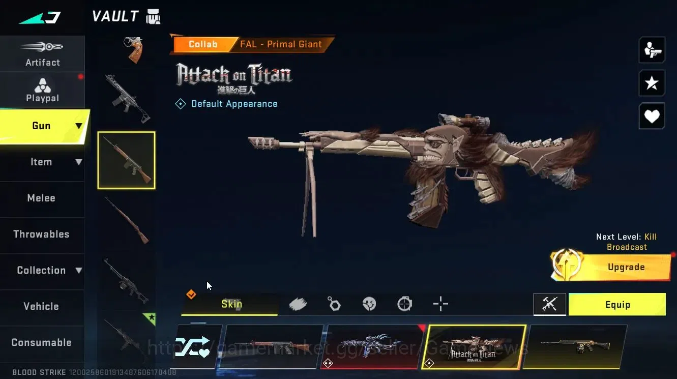 Blood Strike Accounts ASIA|ETRNAL ZERO-Odashadow|Collab AOT[FAL]+7DS[Kar image 20