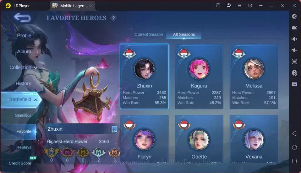 Mobile Legends: Bang Bang Accounts GLOBAL Hero 44  Skin 81  |Gaara|Epic Valir,Nana|Dt image 4