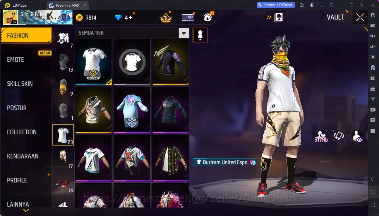 Free Fire Accounts Indonesia | M1887- Hand of Hope | Backpack Dream R image 11