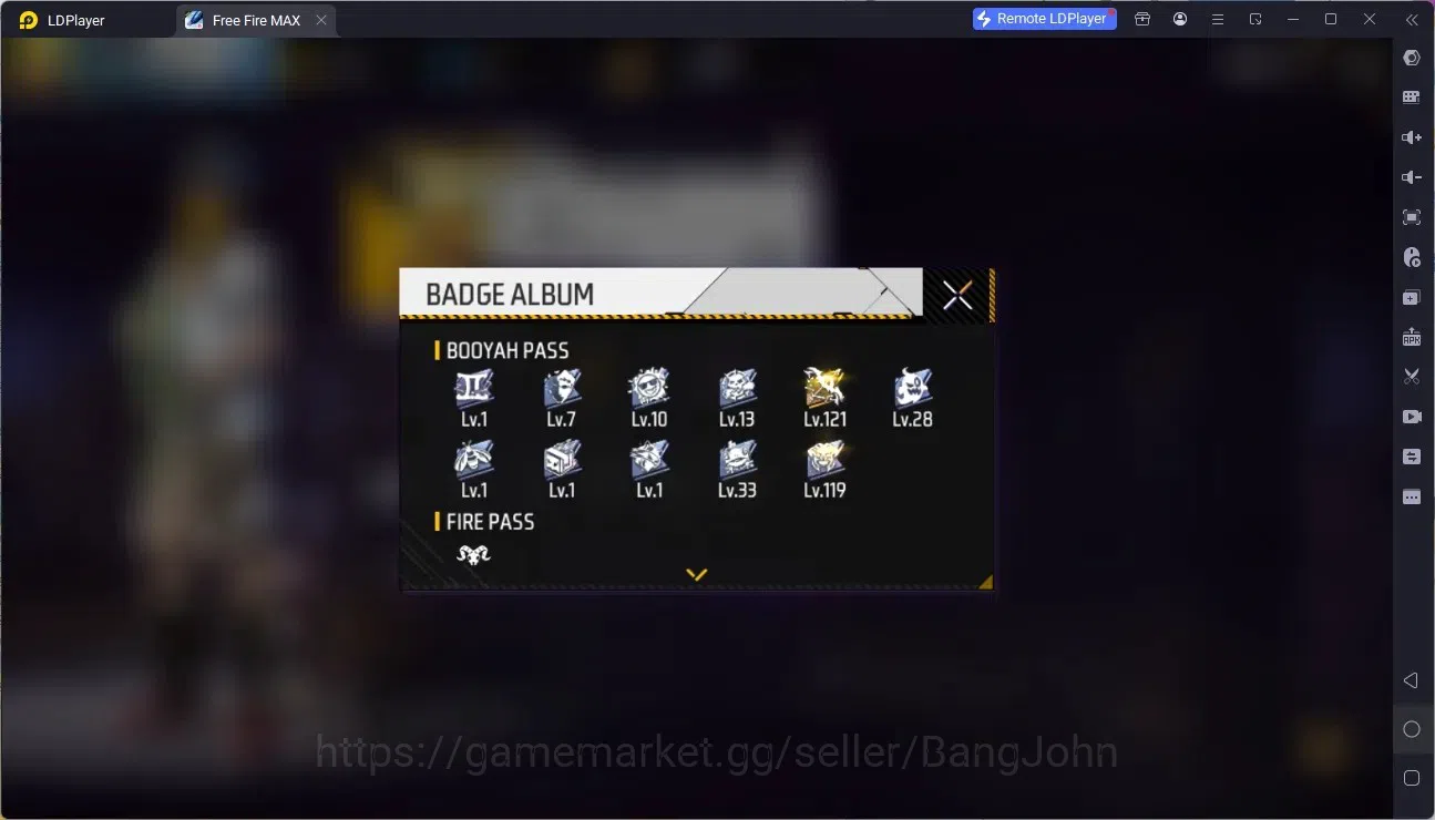 Free Fire Accounts Indonesia | M1887- Hand of Hope | Backpack Dream R image 2