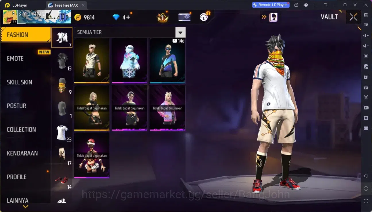 Free Fire Accounts Indonesia | M1887- Hand of Hope | Backpack Dream R image 7