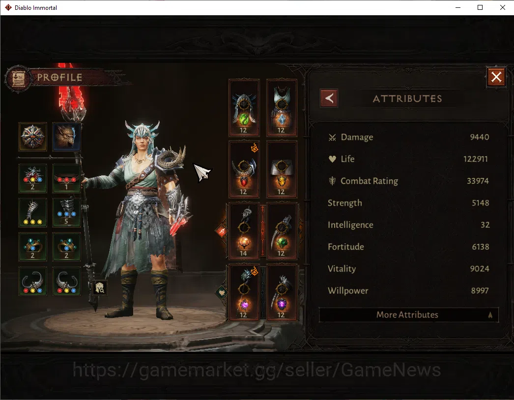 Diablo Immortal Accounts NA - High Heaven|CS ON|Lv60(507)|Druid|CR 33k|Reso image 13