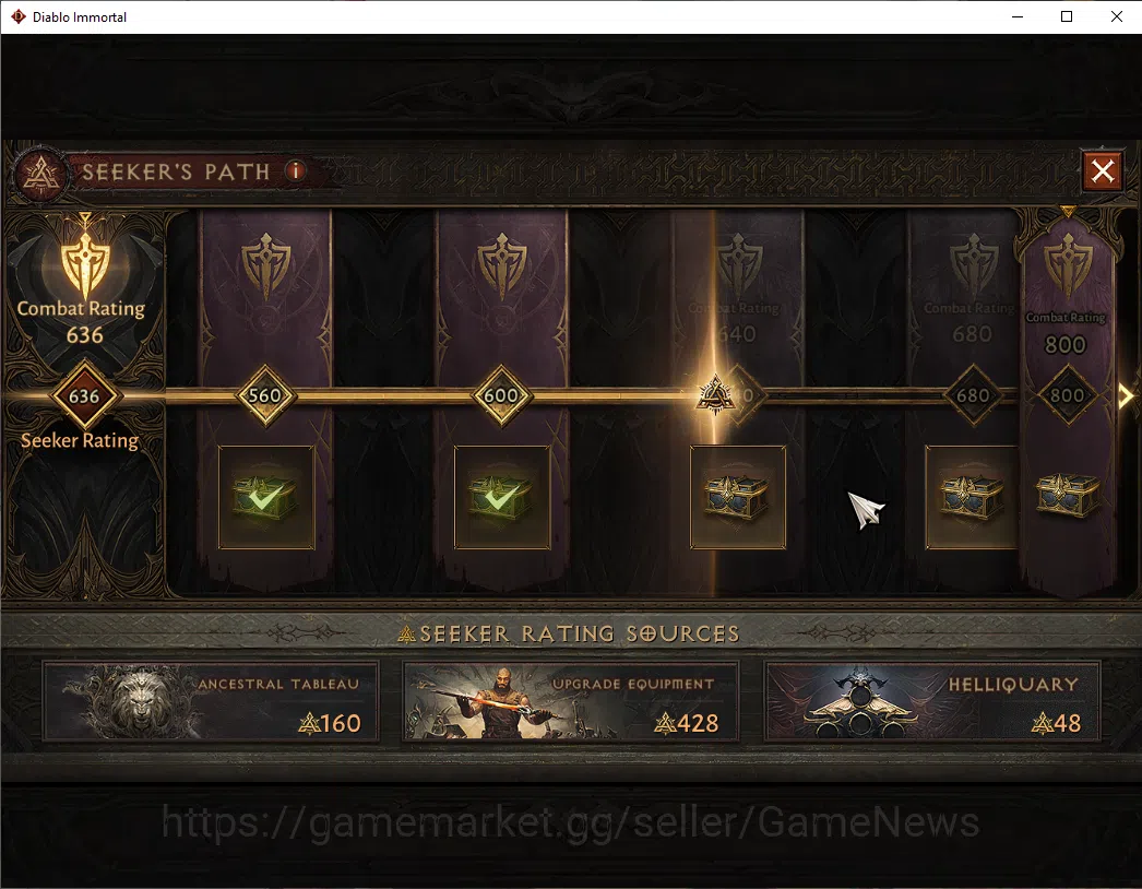 Diablo Immortal Accounts NA - High Heaven|CS ON|Lv60(507)|Druid|CR 33k|Reso image 5