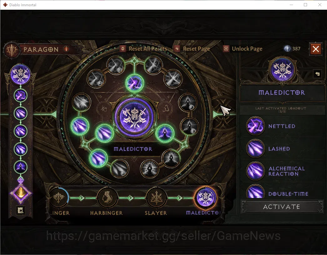 Diablo Immortal Accounts NA - High Heaven|CS ON|Lv60(507)|Druid|CR 33k|Reso image 6