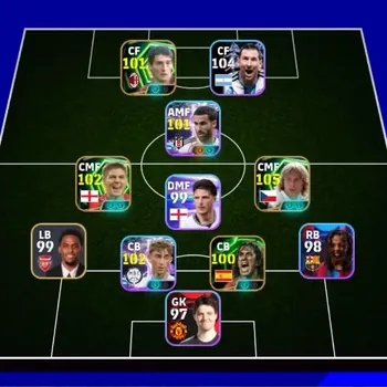 eFootball Accounts Legends & Iconic Players Android|Power 3098|Epic Pavel Nedved,Adriano,Gerrard,Daniele Massaro,Carles